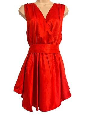 INSPR By Tezza Size Medium Satin Back Crepe Mini Dress Fiesta NWT Inspired/ M /